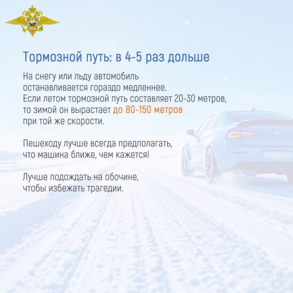 Правила безопасности зимой.